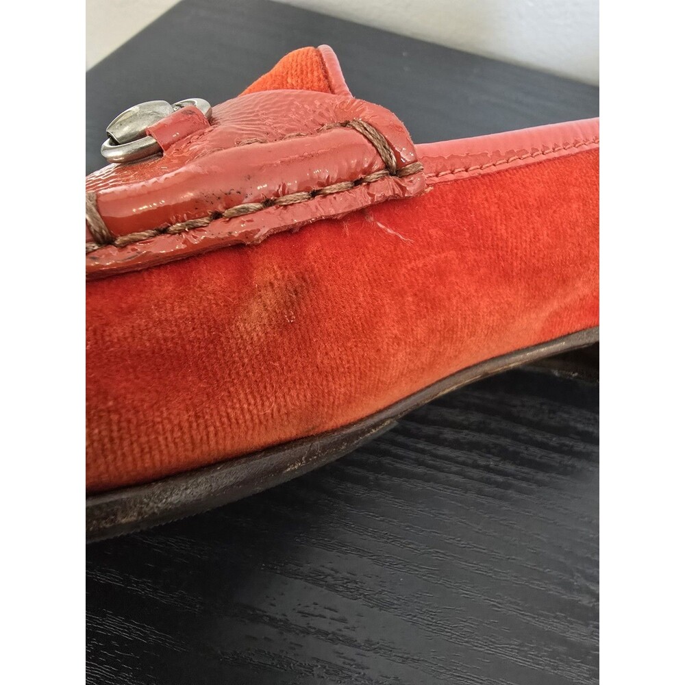 Gucci Loafer, Vintage, Red, Velvet/Patent, Size 35  good used condition - Picture 10 of 12